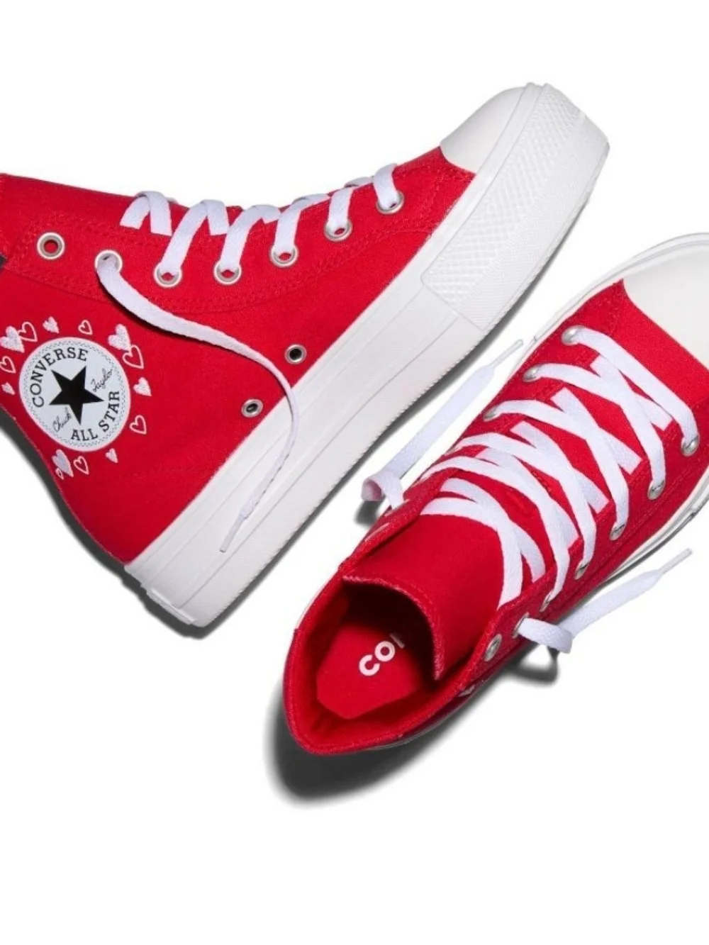 Converse Chuck Taylor All Star Platform High Top Sneakers - Red